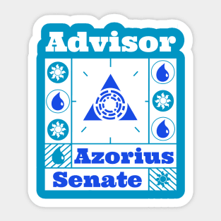 Azorius Senate | Advisor | MTG Ravnica Guild Blue on White Design Sticker